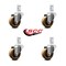 Service Caster 3 Inch High Temp Phenolic Wheel Swivel 7/8 Inch Square Stem Caster Set SCC SCC-SQ20S314-PHSHT-78-4 - alternate 3